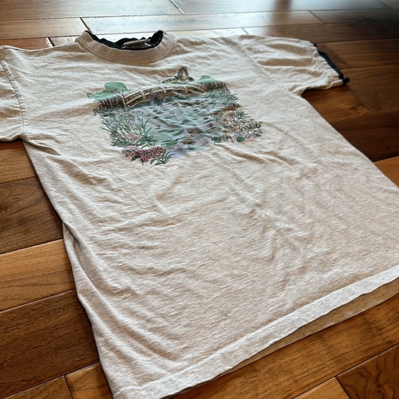 Vtg Day Breeze floral butterfly T shirt - Picture 5 of 5